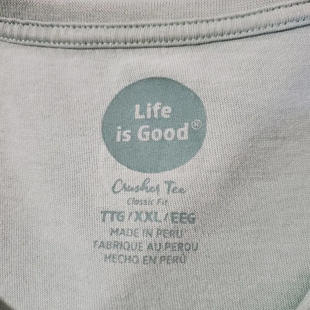 Life is Good Wine Classic Fit Crusher Tee Womens Plus XXL V-Neck Short Sleeve - Picture 6 of 8